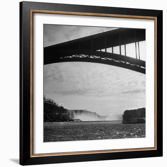 Niagara Falls Viewed from a Point under the Rainbow Bridge-Joe Scherschel-Framed Photographic Print