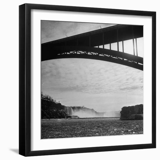 Niagara Falls Viewed from a Point under the Rainbow Bridge-Joe Scherschel-Framed Photographic Print