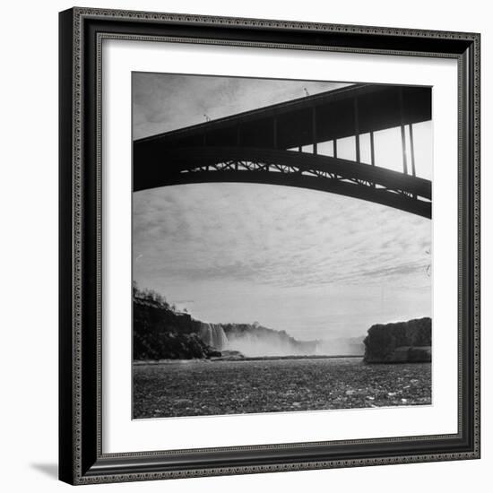 Niagara Falls Viewed from a Point under the Rainbow Bridge-Joe Scherschel-Framed Photographic Print