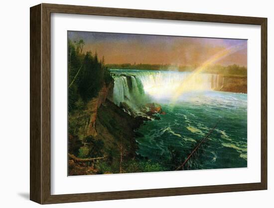 Niagara Falls-Albert Bierstadt-Framed Art Print