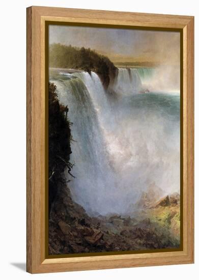 Niagara Falls-Frederic Edwin Church-Framed Stretched Canvas