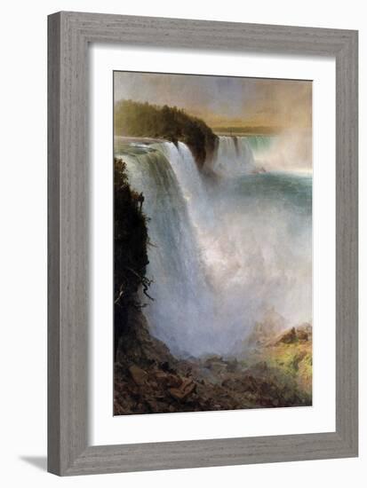 Niagara Falls-Frederic Edwin Church-Framed Art Print