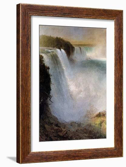 Niagara Falls-Frederic Edwin Church-Framed Art Print