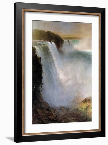 Niagara Falls-Frederic Edwin Church-Framed Art Print