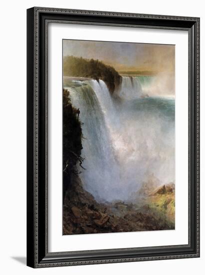 Niagara Falls-Frederic Edwin Church-Framed Art Print