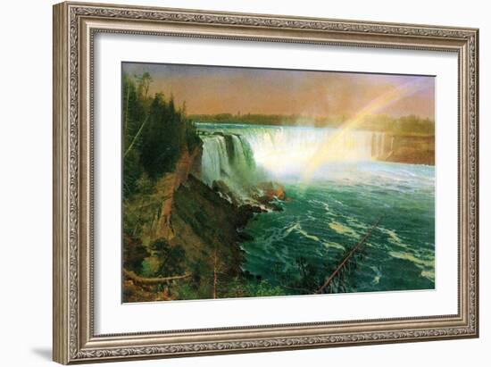 Niagara Falls-Albert Bierstadt-Framed Art Print