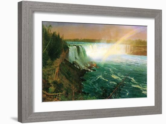 Niagara Falls-Albert Bierstadt-Framed Art Print