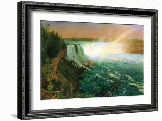 Niagara Falls-Albert Bierstadt-Framed Art Print