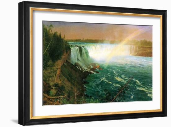 Niagara Falls-Albert Bierstadt-Framed Art Print