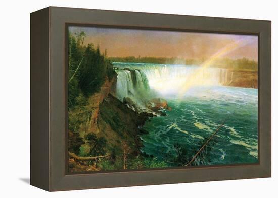 Niagara Falls-Albert Bierstadt-Framed Stretched Canvas