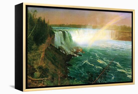 Niagara Falls-Albert Bierstadt-Framed Stretched Canvas