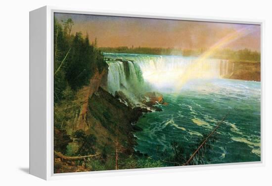 Niagara Falls-Albert Bierstadt-Framed Stretched Canvas