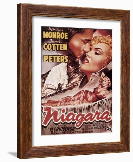 Niagara, Marilyn Monroe, 1953-null-Framed Art Print