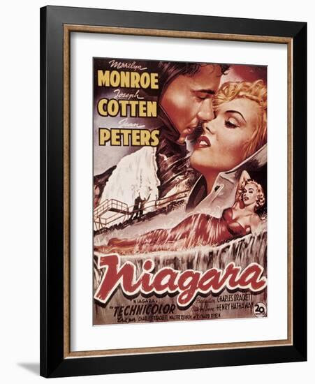 Niagara, Marilyn Monroe, 1953-null-Framed Art Print