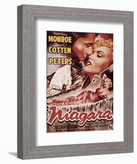 Niagara, Marilyn Monroe, 1953-null-Framed Premium Giclee Print