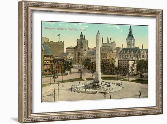 Niagara Square, Buffalo, New York-null-Framed Art Print