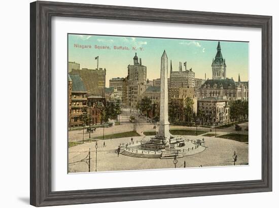 Niagara Square, Buffalo, New York-null-Framed Art Print