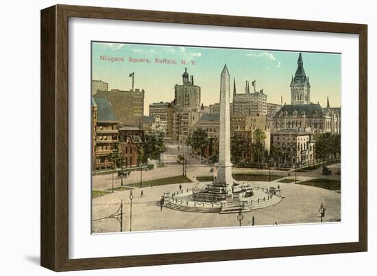 Niagara Square, Buffalo, New York-null-Framed Art Print