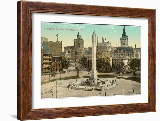 Niagara Square, Buffalo, New York-null-Framed Art Print