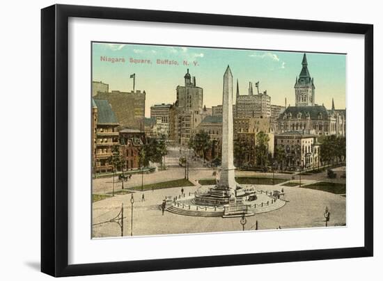 Niagara Square, Buffalo, New York-null-Framed Art Print