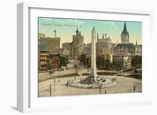 Niagara Square, Buffalo, New York-null-Framed Art Print