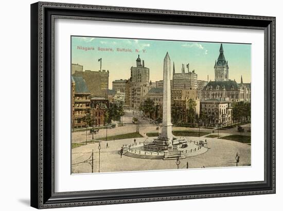 Niagara Square, Buffalo, New York-null-Framed Art Print