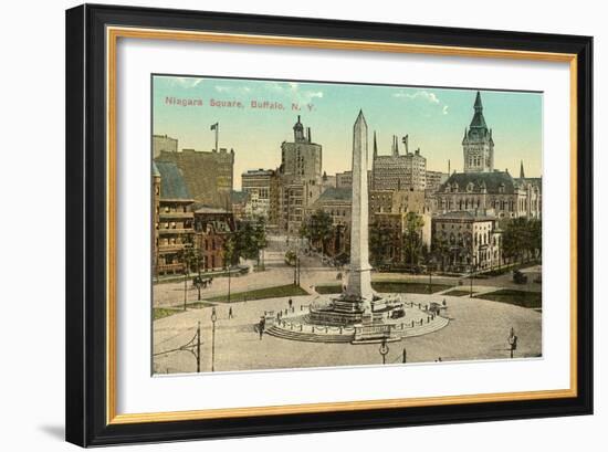 Niagara Square, Buffalo, New York-null-Framed Art Print