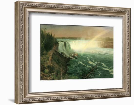 Niagara-Albert Bierstadt-Framed Premium Giclee Print