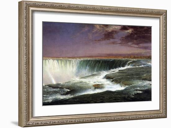 Niagara-Frederic Edwin Church-Framed Art Print