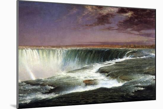 Niagara-Frederic Edwin Church-Mounted Art Print