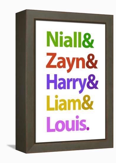 Niall Zayn Harry Liam and Louis Music Poster-null-Framed Stretched Canvas