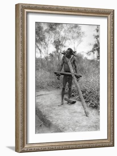 Niam Niam Lunatic, Mongalla to Terrakekka, Sudan, 1925-Thomas A Glover-Framed Giclee Print