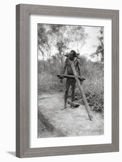 Niam Niam Lunatic, Mongalla to Terrakekka, Sudan, 1925-Thomas A Glover-Framed Giclee Print