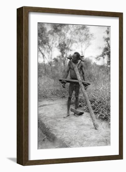 Niam Niam Lunatic, Mongalla to Terrakekka, Sudan, 1925-Thomas A Glover-Framed Giclee Print