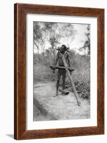 Niam Niam Lunatic, Mongalla to Terrakekka, Sudan, 1925-Thomas A Glover-Framed Giclee Print