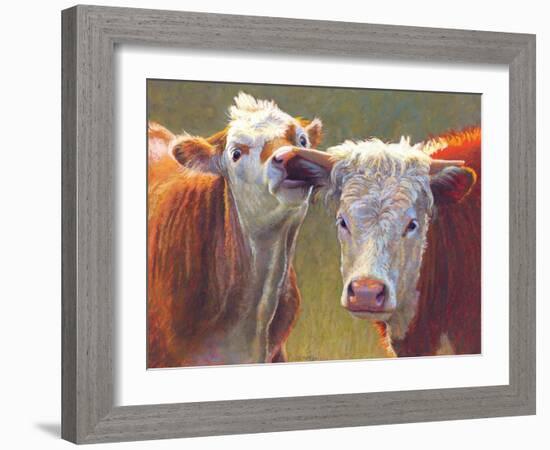 Nibbling Sibling-Rita Kirkman-Framed Art Print