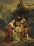 Petrarch and Laura, 1842-Nicaise De Keyser-Framed Premier Image Canvas