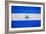 Nicaragua Flag Design with Wood Patterning - Flags of the World Series-Philippe Hugonnard-Framed Art Print