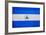 Nicaragua Flag Design with Wood Patterning - Flags of the World Series-Philippe Hugonnard-Framed Art Print