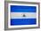 Nicaragua Flag Design with Wood Patterning - Flags of the World Series-Philippe Hugonnard-Framed Art Print