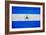 Nicaragua Flag Design with Wood Patterning - Flags of the World Series-Philippe Hugonnard-Framed Art Print