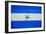 Nicaragua Flag Design with Wood Patterning - Flags of the World Series-Philippe Hugonnard-Framed Art Print