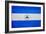 Nicaragua Flag Design with Wood Patterning - Flags of the World Series-Philippe Hugonnard-Framed Art Print