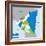 Nicaragua Map-tony4urban-Framed Premium Giclee Print