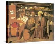 Saint Jerome In His Study-Niccolo Antonio Colantonio-Framed Premium Giclee Print