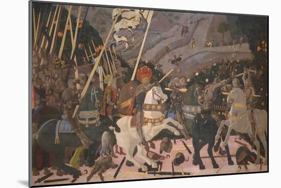 Niccolò Mauruzi Da Tolentino at the Battle of San Romano, C. 1440-Paolo Uccello-Mounted Giclee Print