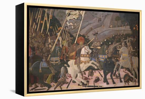 Niccolò Mauruzi Da Tolentino at the Battle of San Romano, C. 1440-Paolo Uccello-Framed Premier Image Canvas