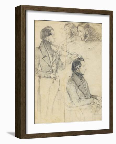 Niccolò Paganini (1782-184)-null-Framed Giclee Print