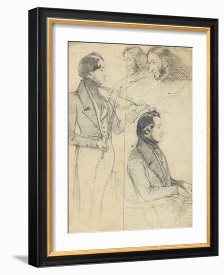 Niccolò Paganini (1782-184)-null-Framed Giclee Print