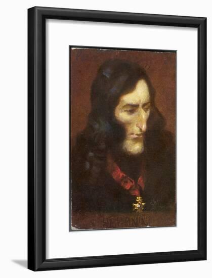 Niccolo Paganini Italian Musician-Eichhorn-Framed Art Print
